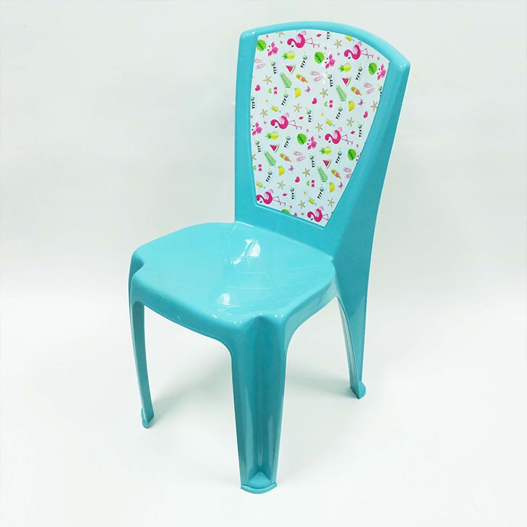 Műanyag egymásra rakható szék fröccsöntés a penészcímkében